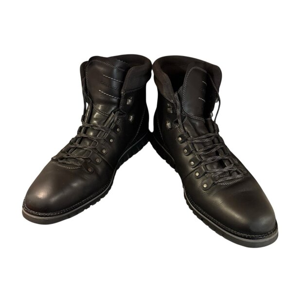 Cole Haan Mens Zerogrand Waterproof Hiking Boots Black Size 12 Medium READ - Picture 4 of 8